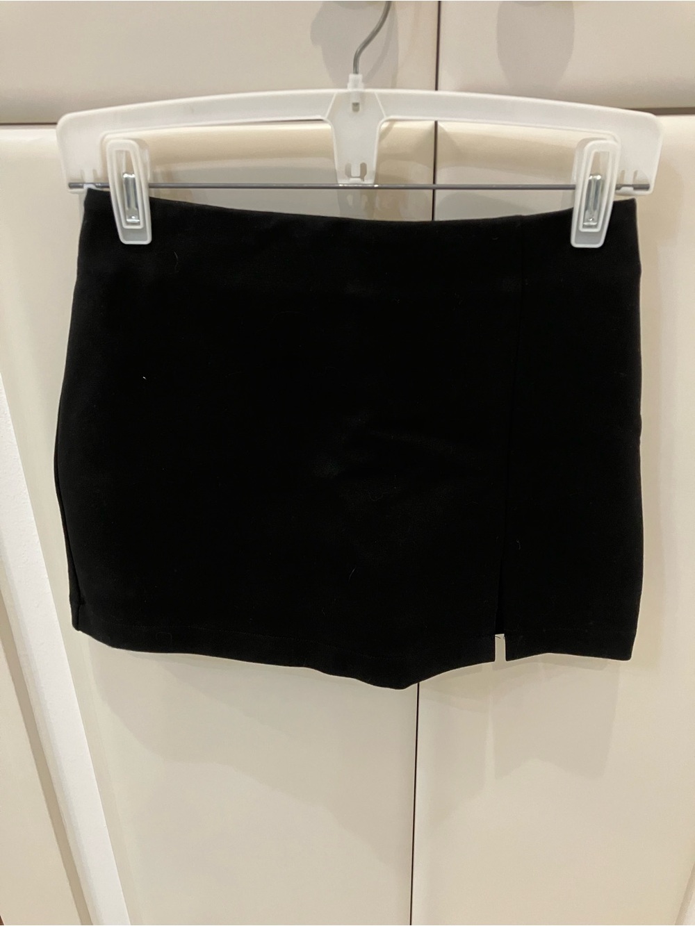 NWT!  American Threads Black Mini Skort with Side Slit
